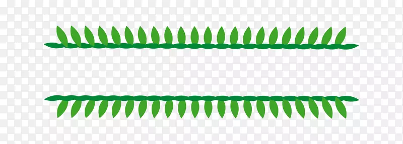 矢量分割线分隔纯色草绿色