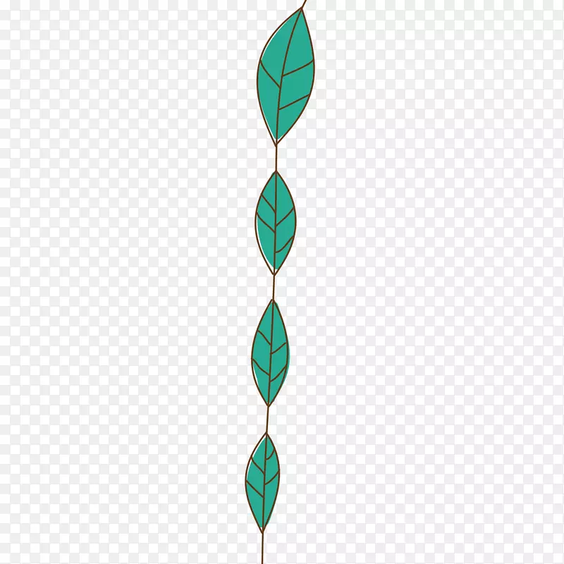 绿色的树叶分割线