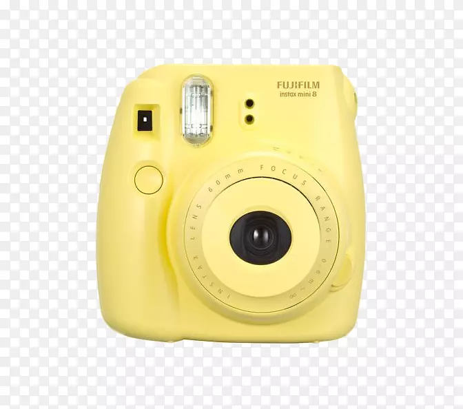 淡黄色现代富士相机