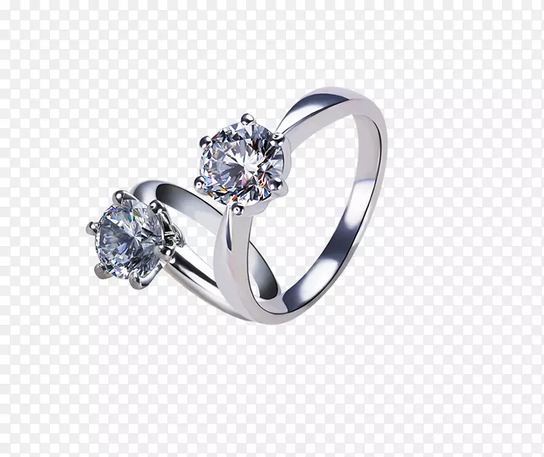 闪亮的钻石戒指简图