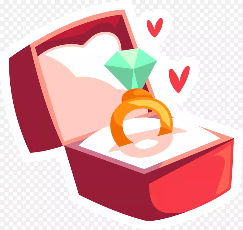 新婚绿色钻石戒指