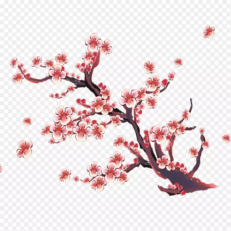 一枝梅花PNG图片素材下载_图片编号7285335-PNG素材网