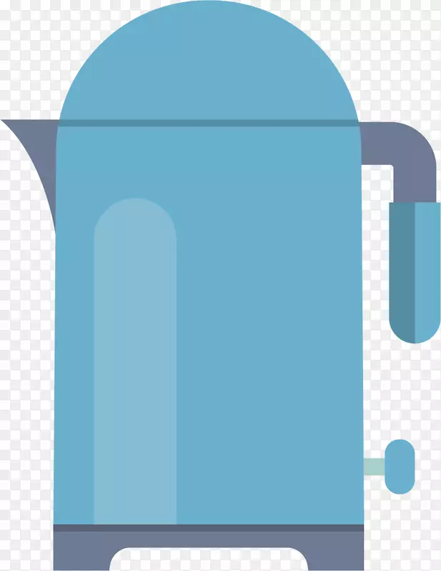 扁平电器电水壶图标设计