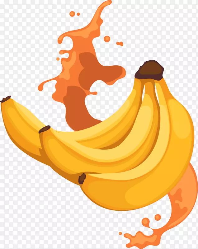 夏季手绘大把香蕉