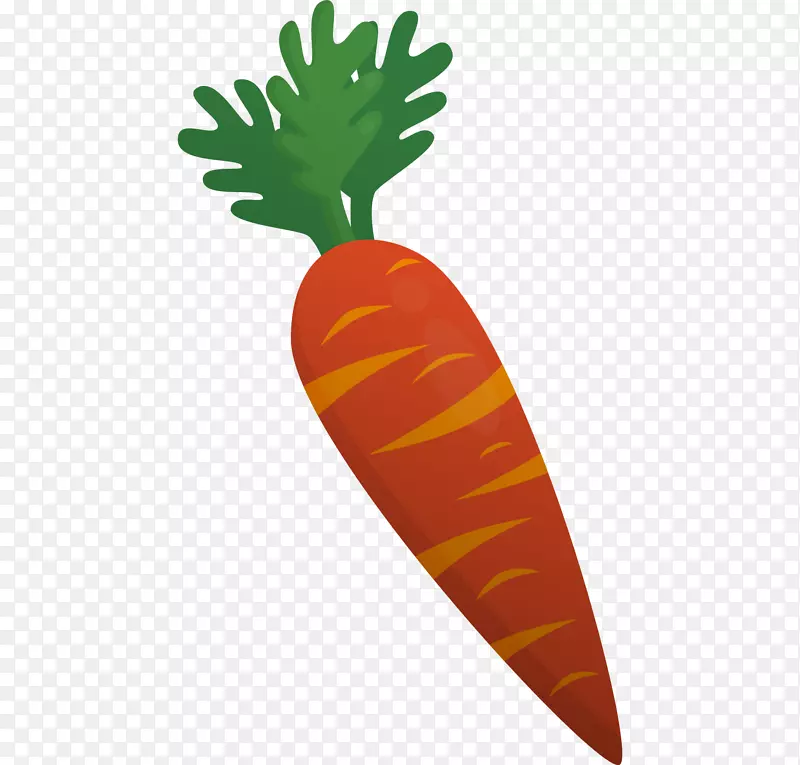 卡通手绘蔬菜装饰海报设计胡萝卜