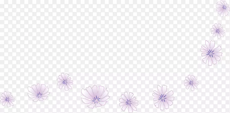 紫色梦幻漂浮花朵