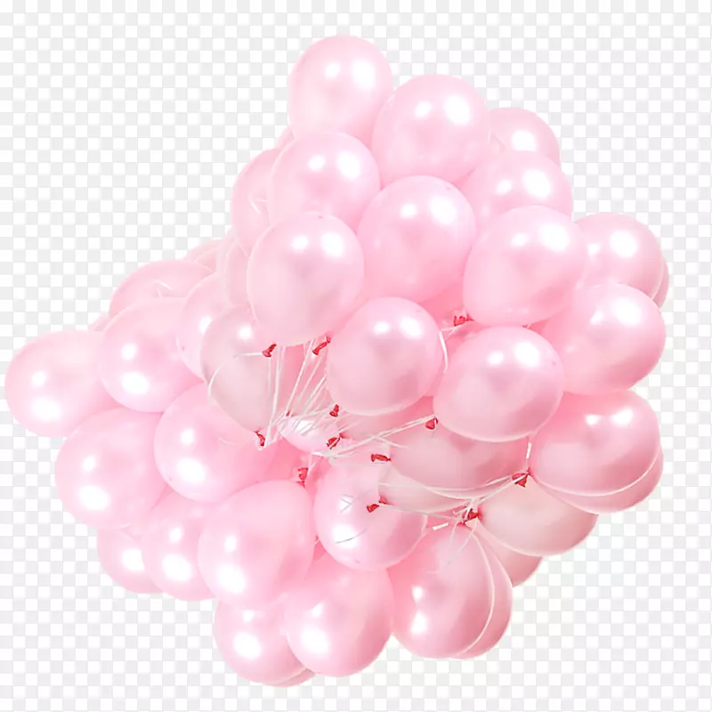 粉红色装饰氢气球