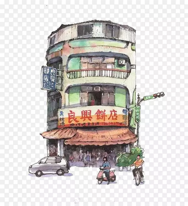 水墨建筑PNG图片素材下载_图片编号7288804-PNG素材网