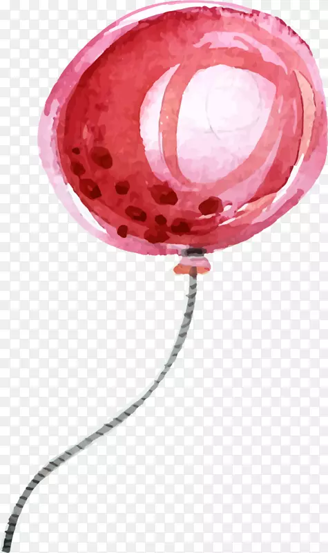 儿童节手绘红色气球
