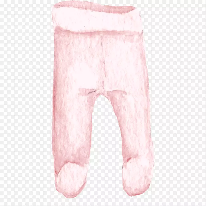 卡通粉色婴儿裤子