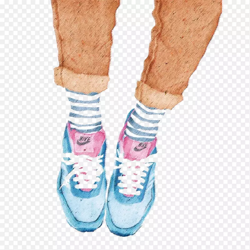 手绘运动鞋