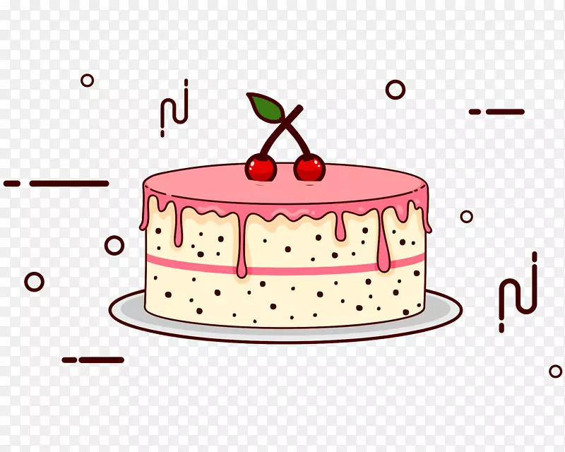 蛋糕手绘甜点