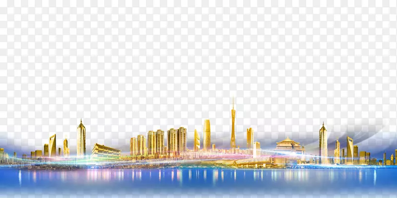 中国建筑城市剪影免抠图