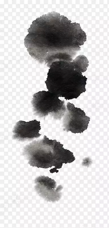 水墨墨痕装饰素材