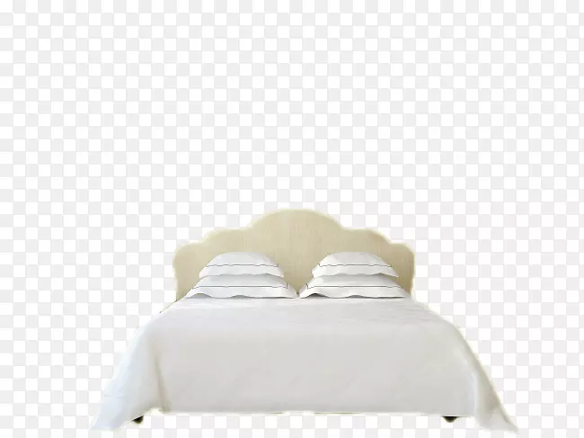 白色大床和床垫