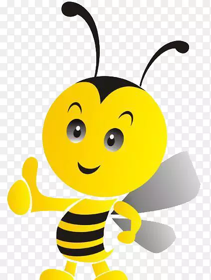 可爱的蜜蜂元素