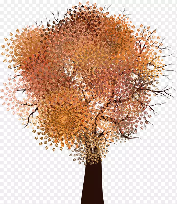 秋天大树——植树节免扣素材