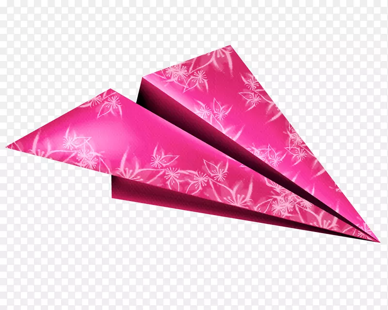 粉色纸飞机