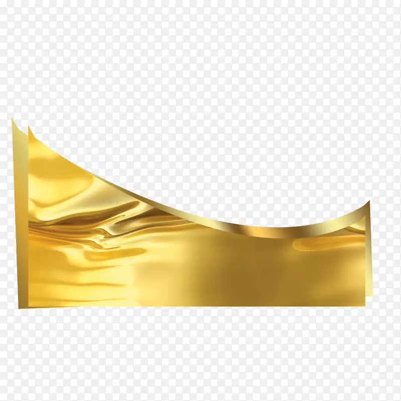 金色箔纸水流效果边框