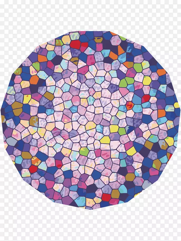 矢量图色彩斑斓的玻璃玩具球