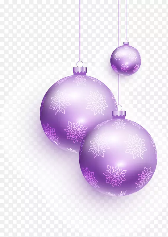 圣诞节紫色圣诞球
