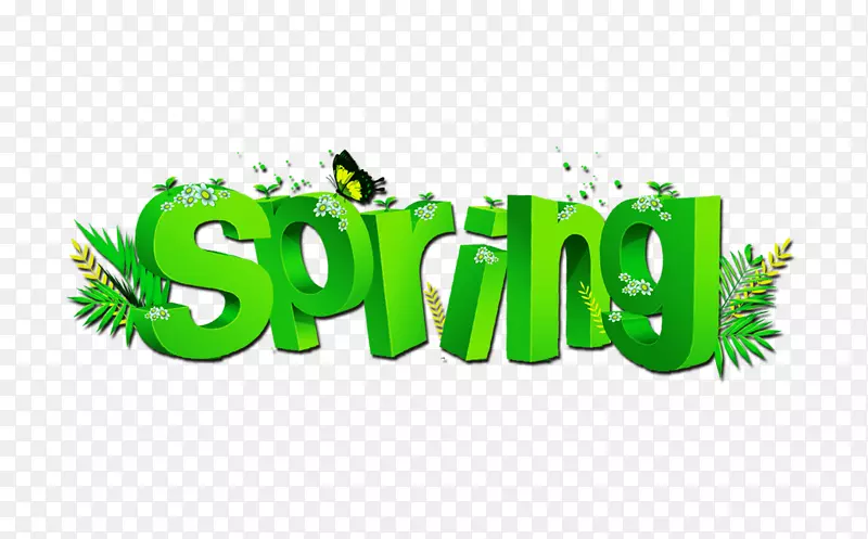 创意spring艺术字