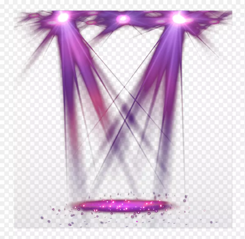 紫色双向舞台射灯矢量