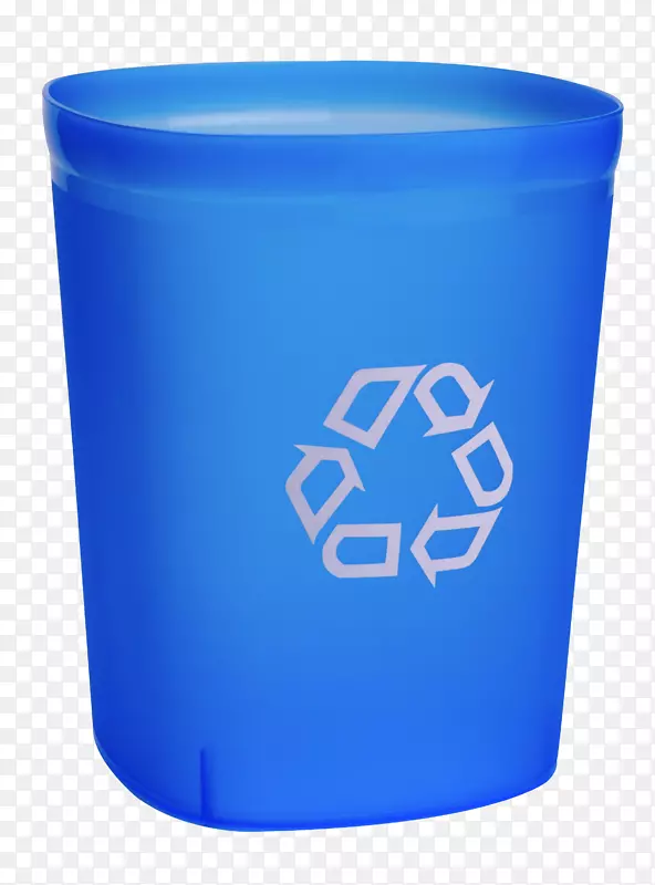 实物蓝色塑料回收箱