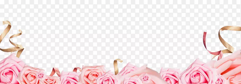 免抠情人节装饰粉色玫瑰花