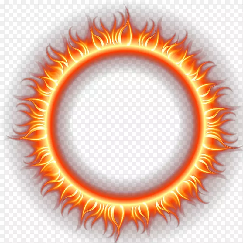 火焰太阳素材图