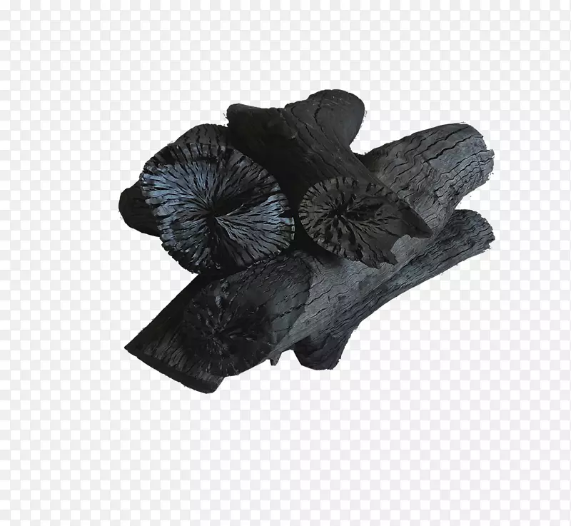 黑色可燃木炭素材图