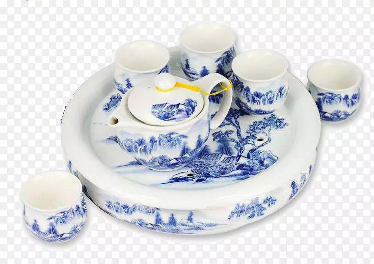 青花瓷杯具