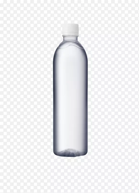 透明解渴白色盖子加长的一瓶饮料