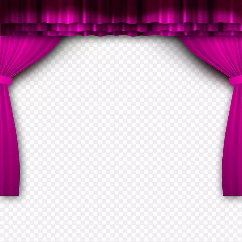 紫色舞台窗帘