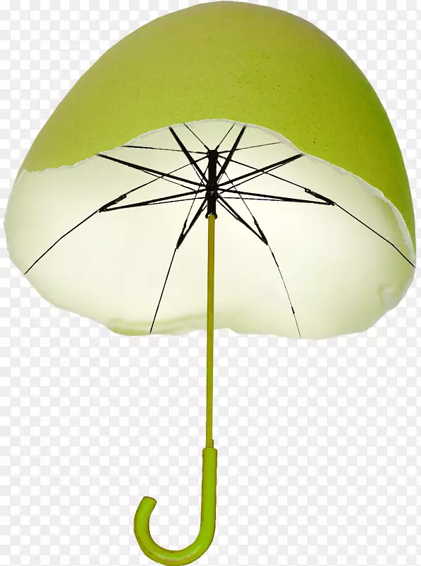 绿色柚子皮雨伞免扣高清png素材图片