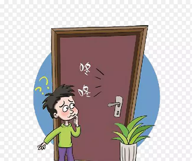 外面有人敲门PNG图片素材下载_图片编号7320275-PNG素材网