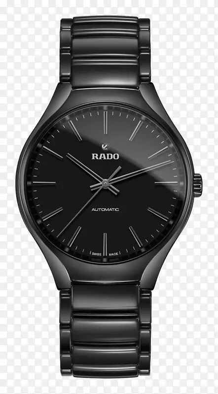 雷达黑色腕表手表男表
