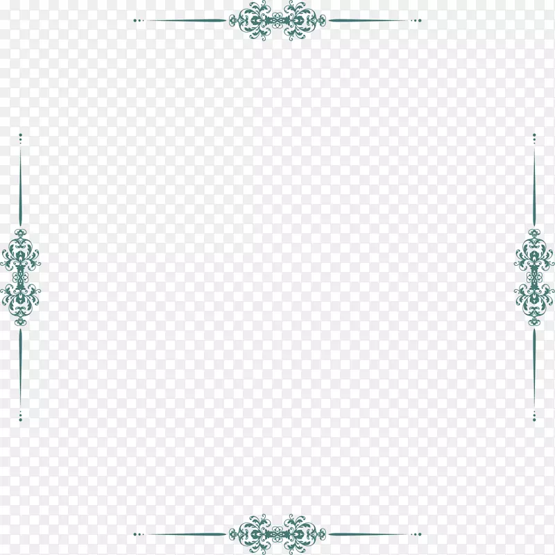 绿色花藤框架