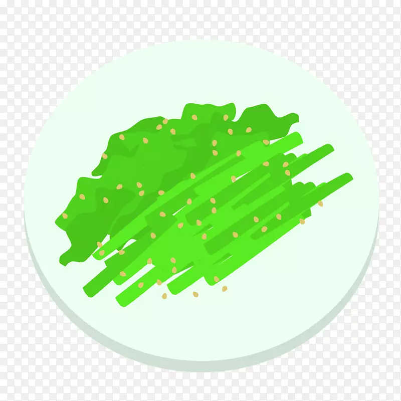 手绘矢量小油菜