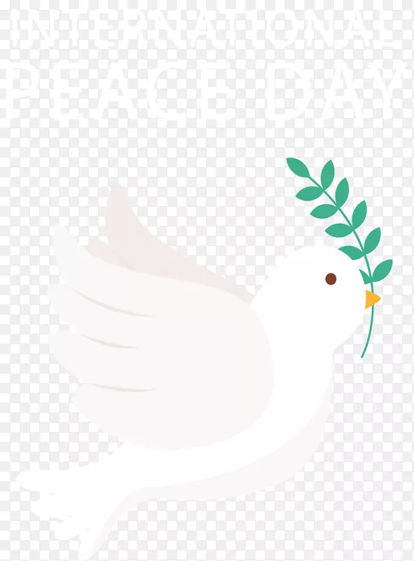 和平日卡通和平鸽