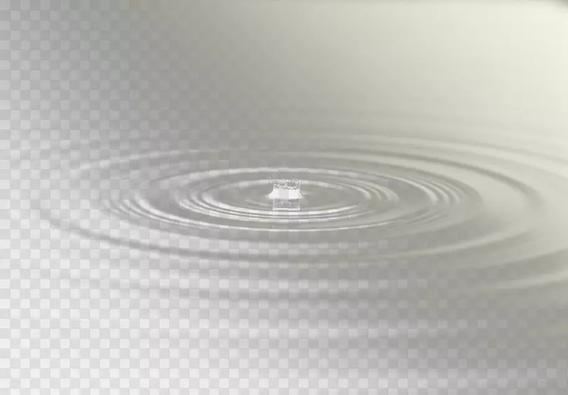 透明水滴水面圆形波纹