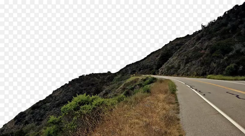 高山上的水泥公路
