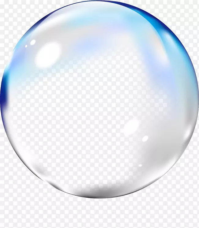蓝色透明高级泡泡