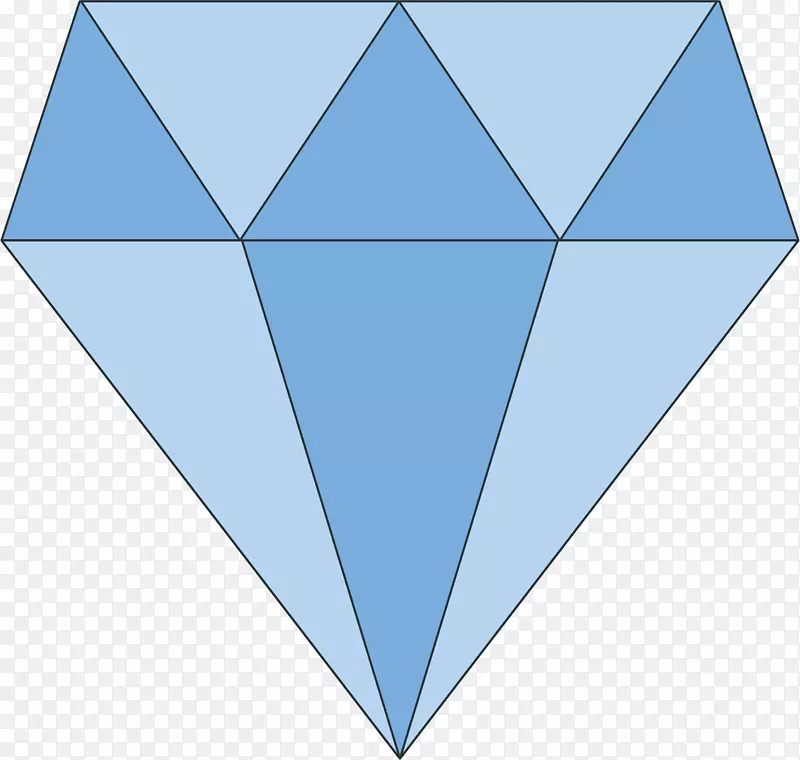 蓝色钻石装饰图标
