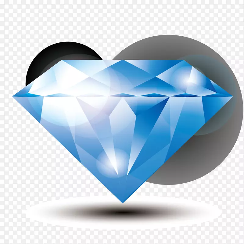 矢量蓝钻石