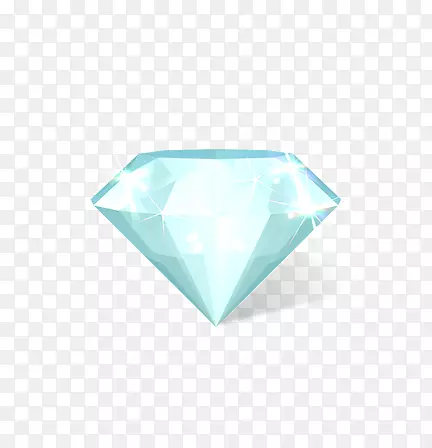 蓝色钻石免抠素材