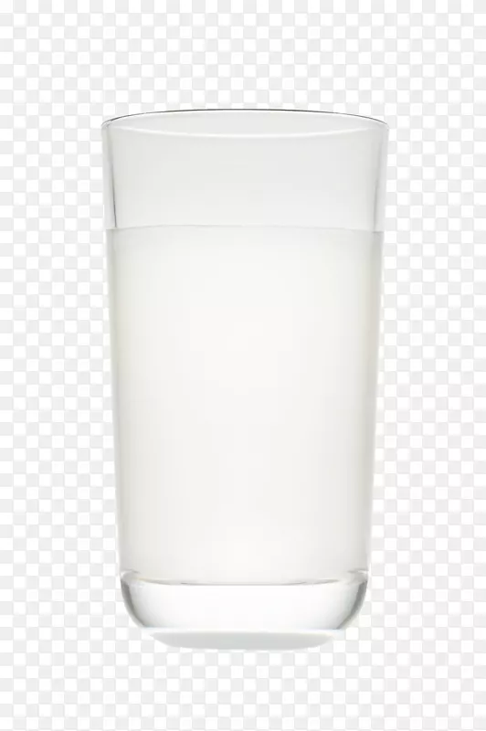 手绘透明玻璃杯装牛奶