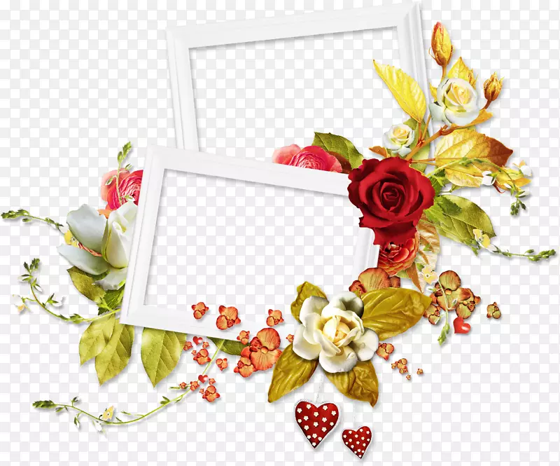 相框花卉装饰图案