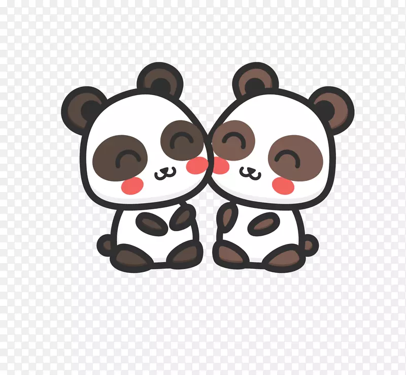 爱情主题卡通可爱小动物装饰设计