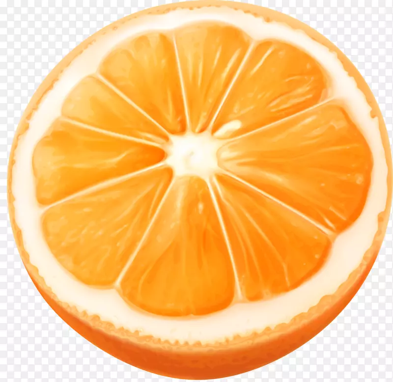 橙色卡通橘子